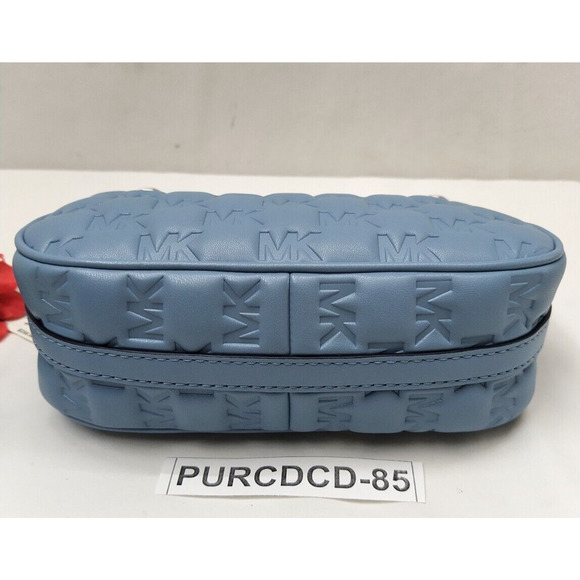 Michael Kors Jet Set Charm Blue Leather Zipper Closure Hobo Shoulder Bag - NWT - Picture 9 of 16